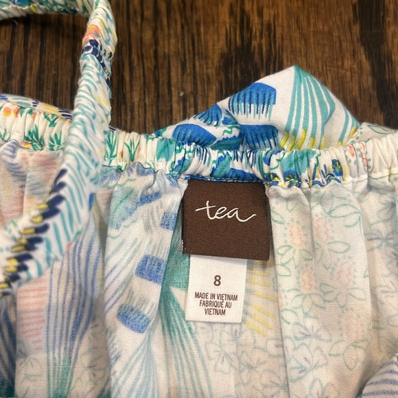 Tea print sundress size 8 - Picture 3 of 5